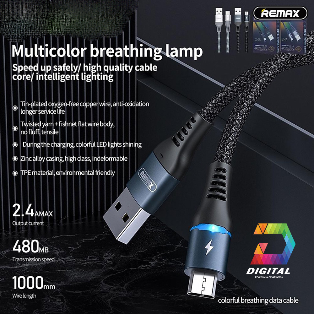 Cáp Sạc Nhanh Remax RC-152m Cổng Micro USB Chính Hãng