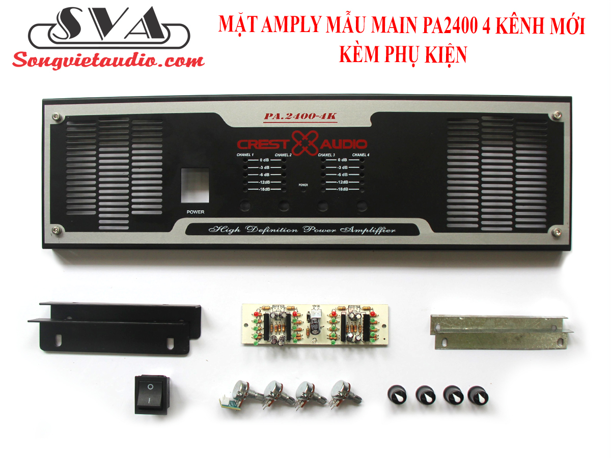 MẶT AMPLY MẪU MAIN 4 KÊNH PA2400