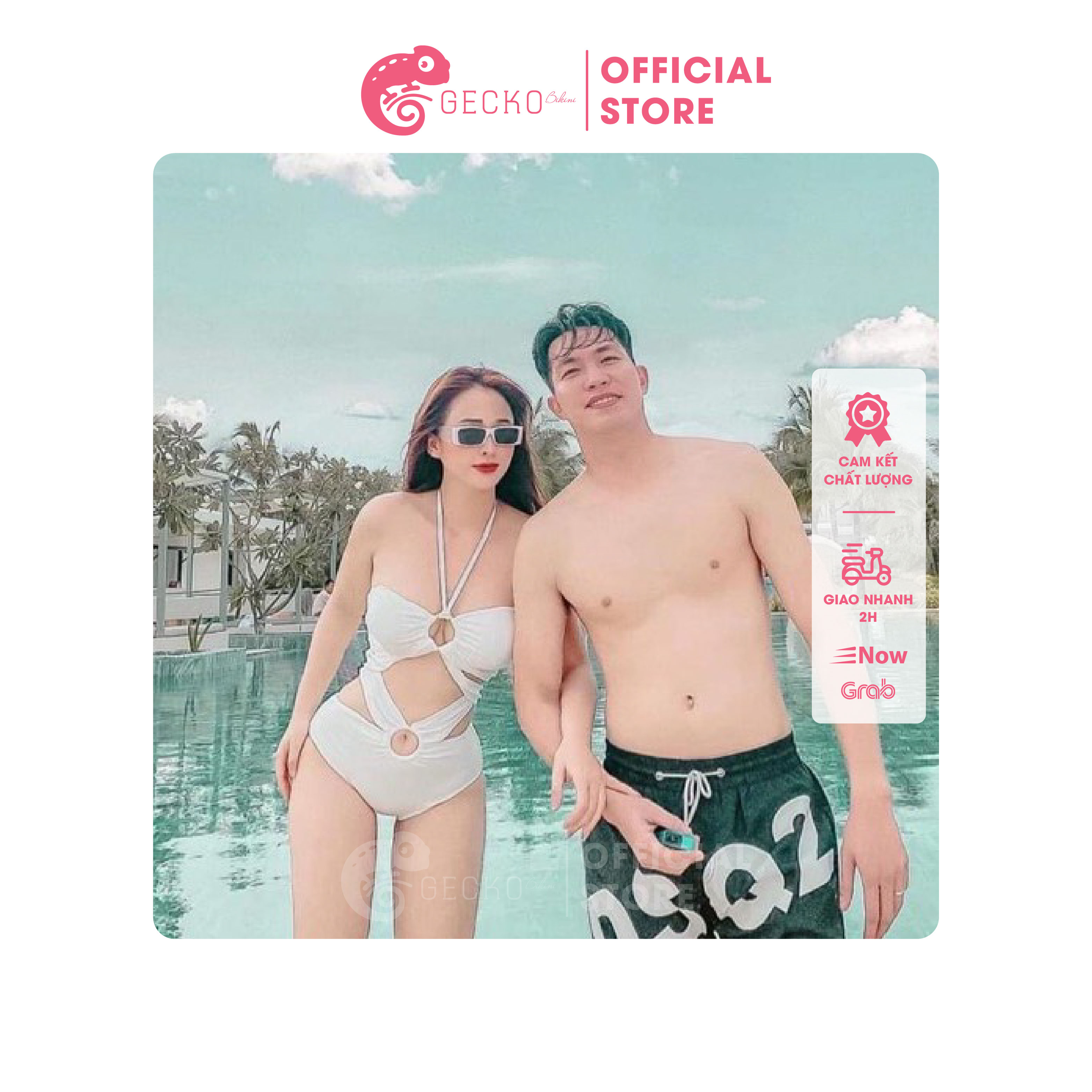 Bikini Đồ Bơi 2 Mảnh Khoen Kèm Dây GK0235 (Ảnh Thật, Nhiều Màu)
