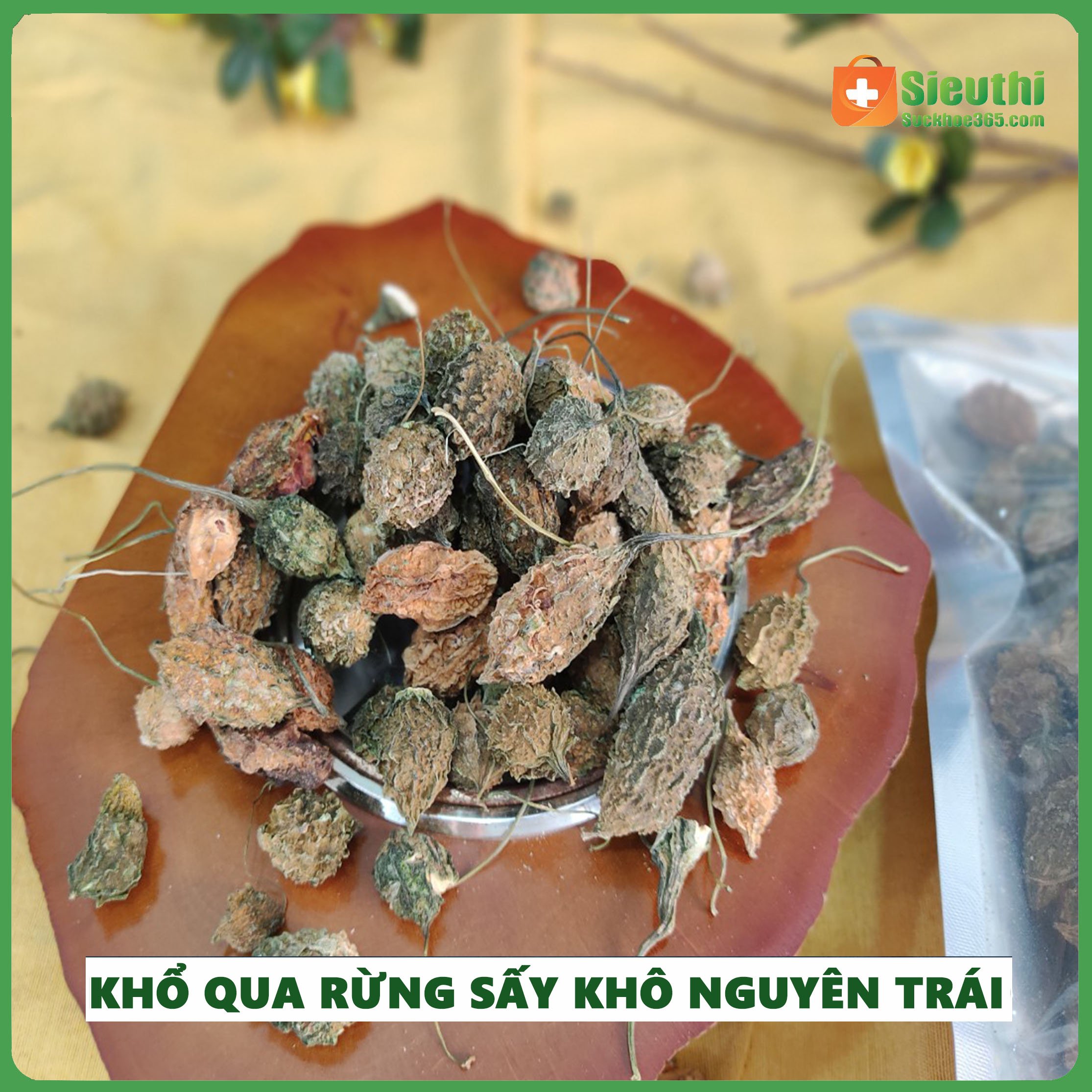 Mướp đắng rừng bịch 500g hỗ trợ tiểu đường huyết áp giảm cân siêu thị sức khoẻ 365