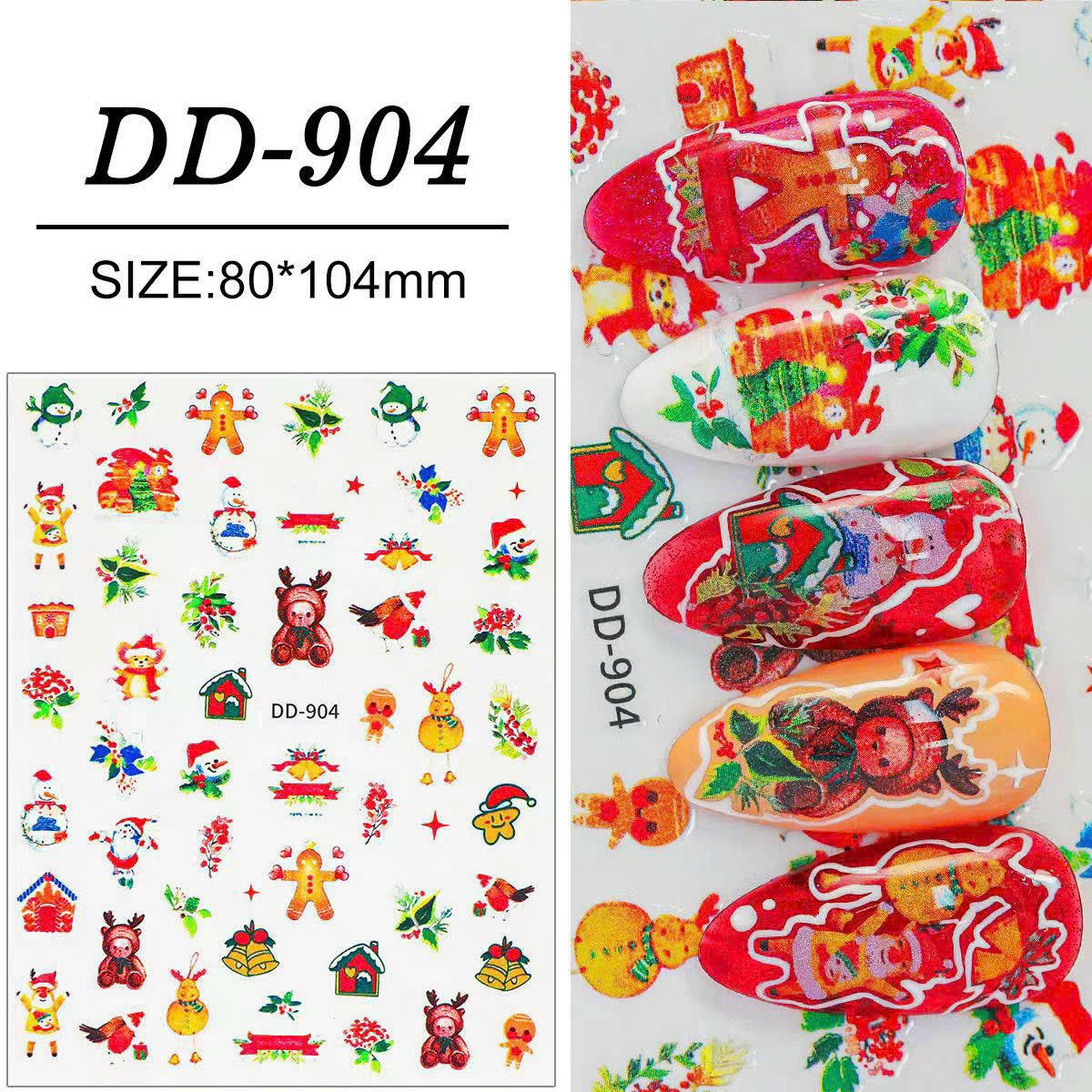 Sticker noel dán móng tay nail mẫu mới