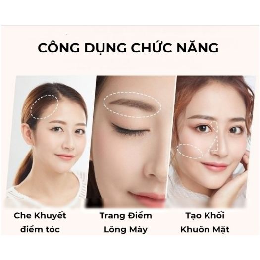 [HCM]Phấn Phủ Làm Dày Tóc, Che Tóc Thưa Hói, Tóc Bạc