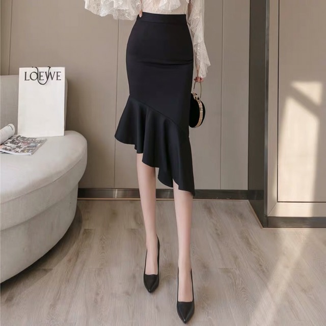 Chân Váy Bút Chì Đuôi  Chéo Tà Thời Trang Nữ