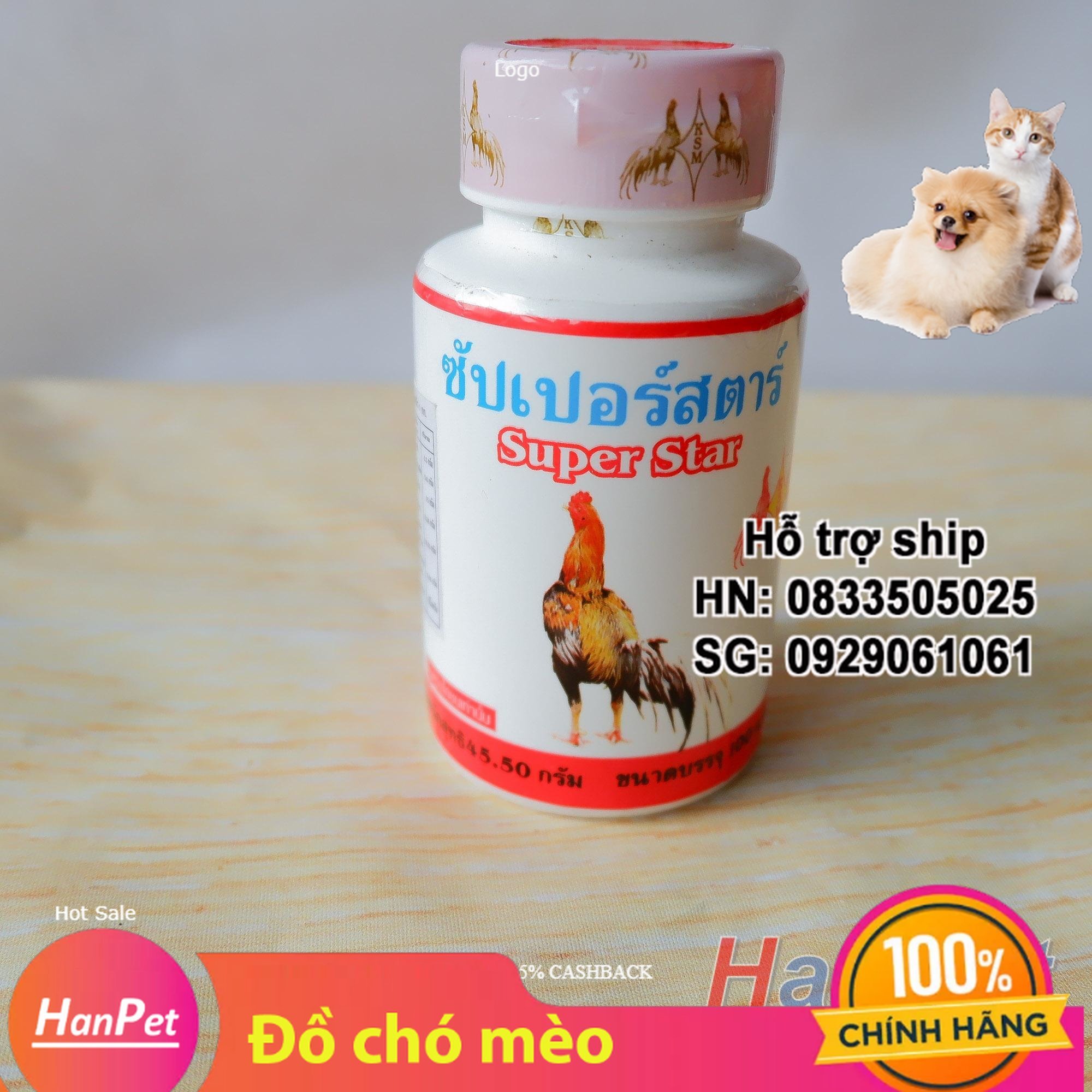 Hanpet - super star bổ xương gân gối cho gà đá - lọ 100 viên