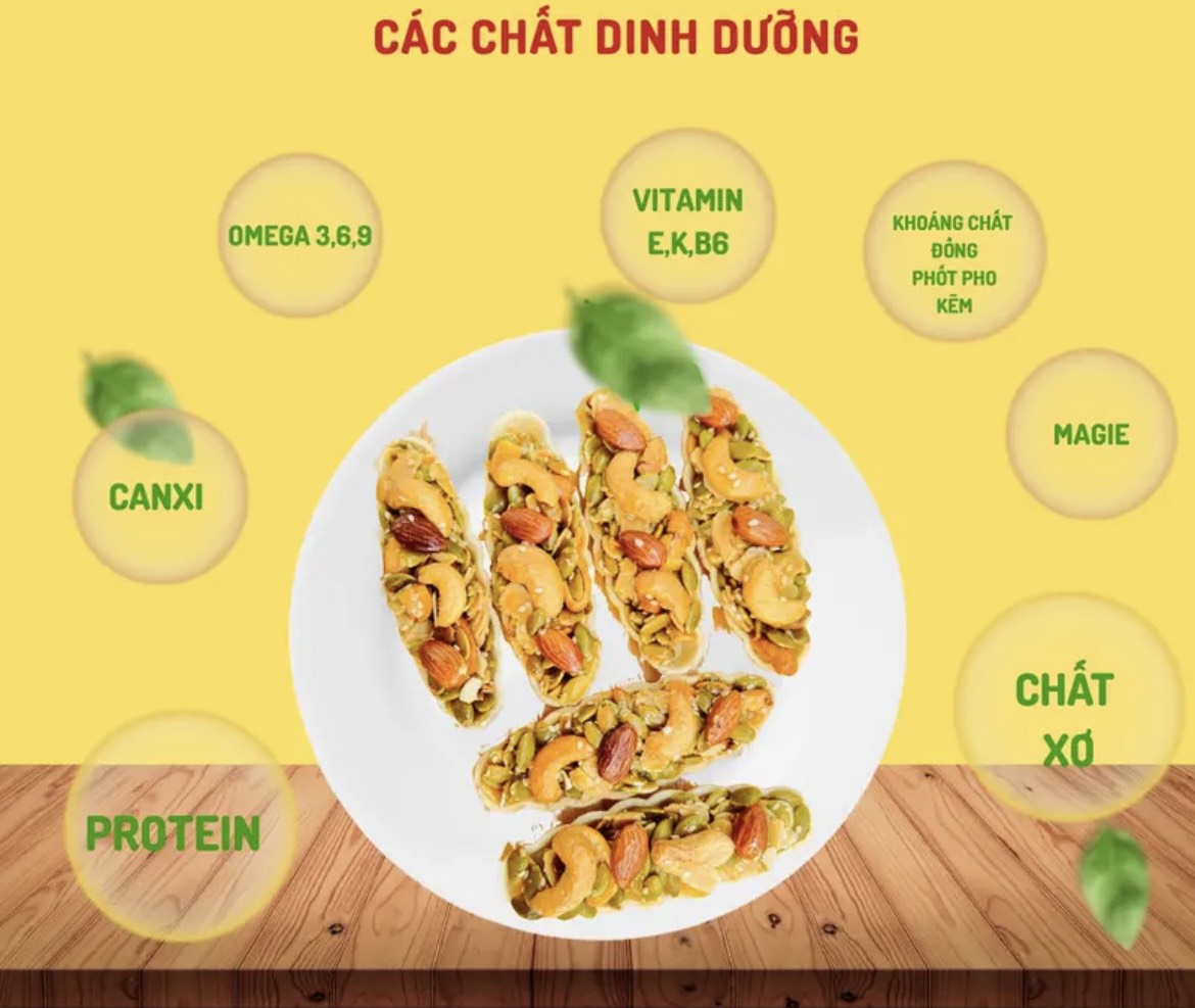 500G BÁNH THUYỀN MIX HẠT DINH DƯỠNG