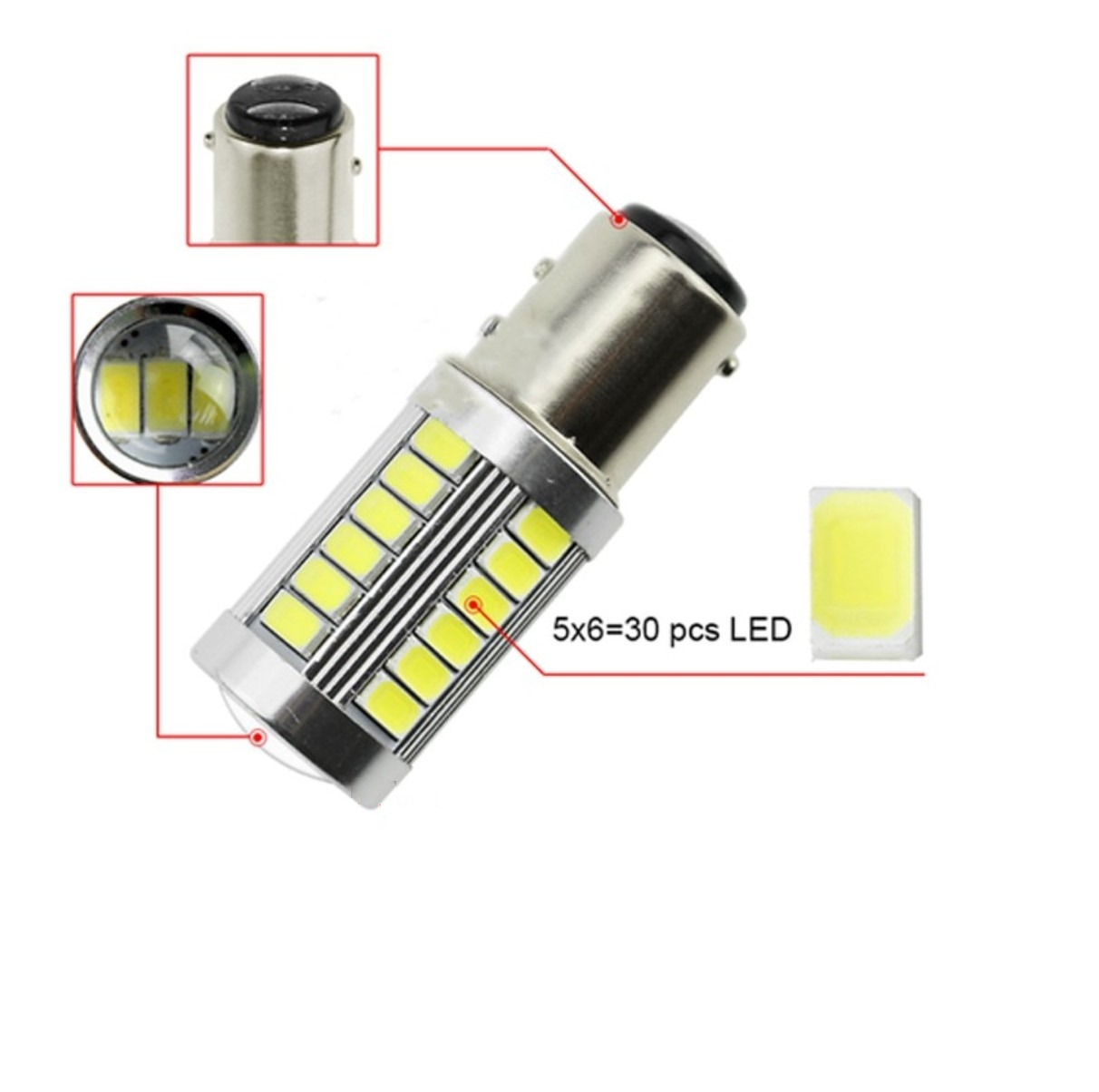 Bóng nháy hậu 33 tim Led