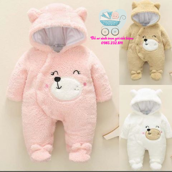 BODY LÔNG GẤU ẤM CHO BÉ 0-12M