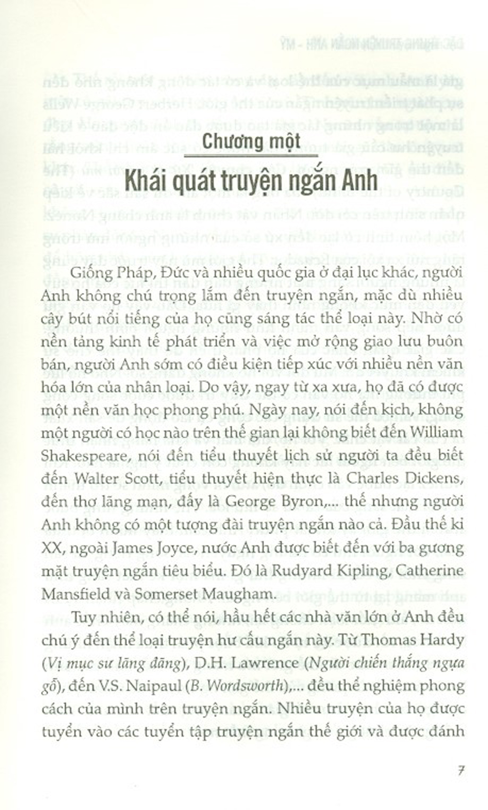 Đặc Trưng Truyện Ngắn Anh - Mỹ