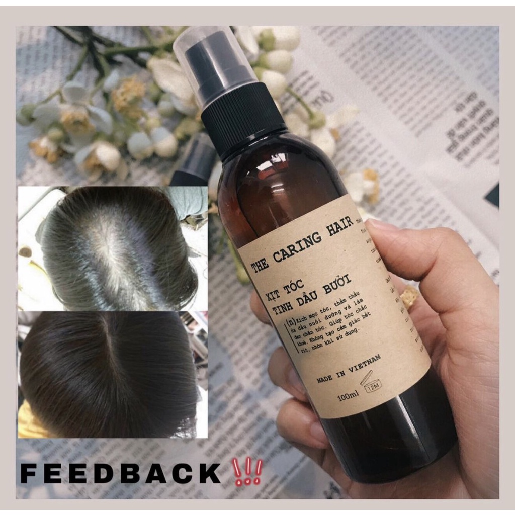 Xịt Tóc Tinh Dầu Bưởi The Caring Hair ( Kích Mọc Tóc - Giảm Rụng )