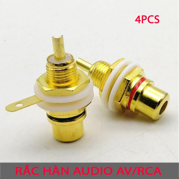 bộ 4 chiếc rắc hàn AV-RCA cho amply-tivi đầu đĩa vv..