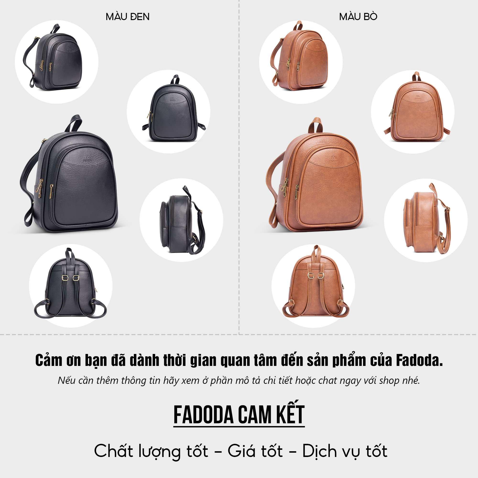 Balo da nữ thời trang cỡ trung FA DO DA FBA6