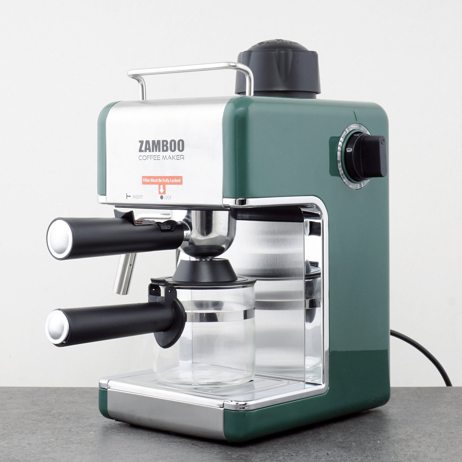 Máy pha cà phê espresso zamboo zb-68cf 3 màu xanh+đen