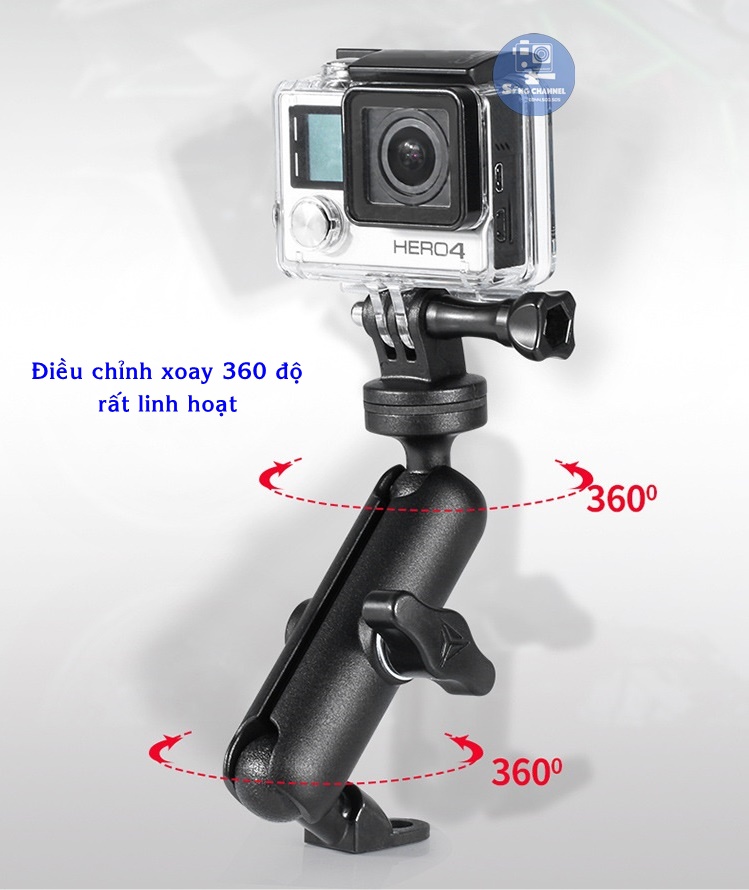 Bộ Giá Đỡ Camera Hành Trình Cho Xe Máy, Xe Đạp