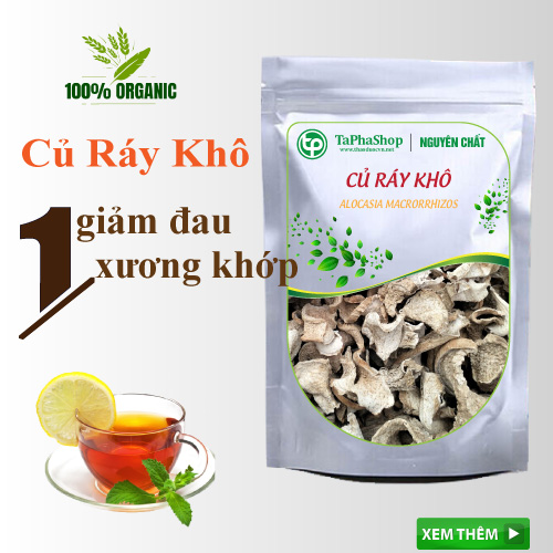 Củ ráy sấy khô Tấn Phát loại 500g - Hàng sạch thơm cao cấp