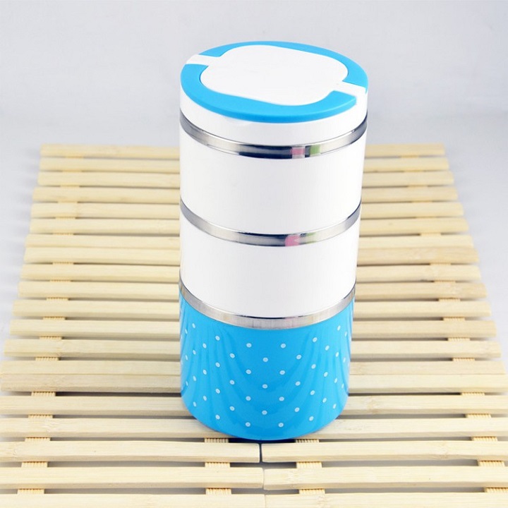 Boxes for rice 3 floor-safety health (polka dots)