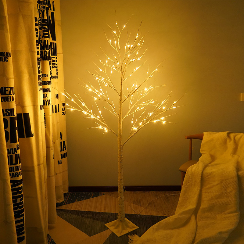 Đèn led trang trí, đèn cây bạch dương 60cm-1m8
