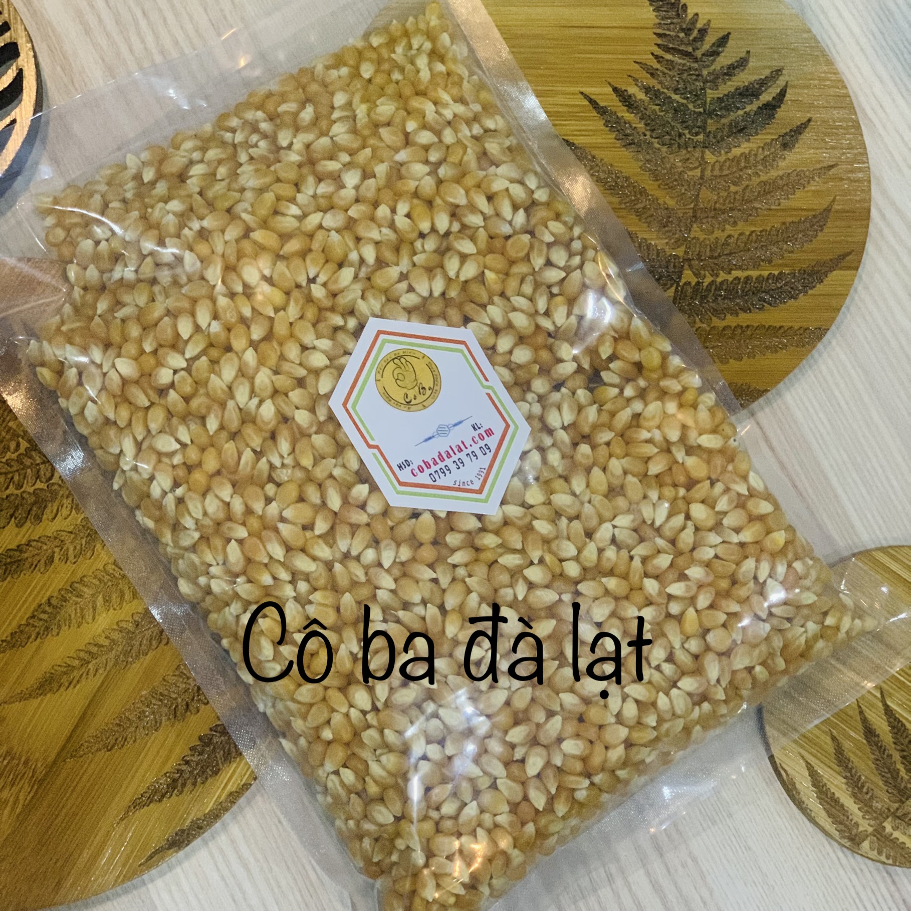 Bắp Rang Bơ Cô Ba Đà Lạt 500gram hữu cơ