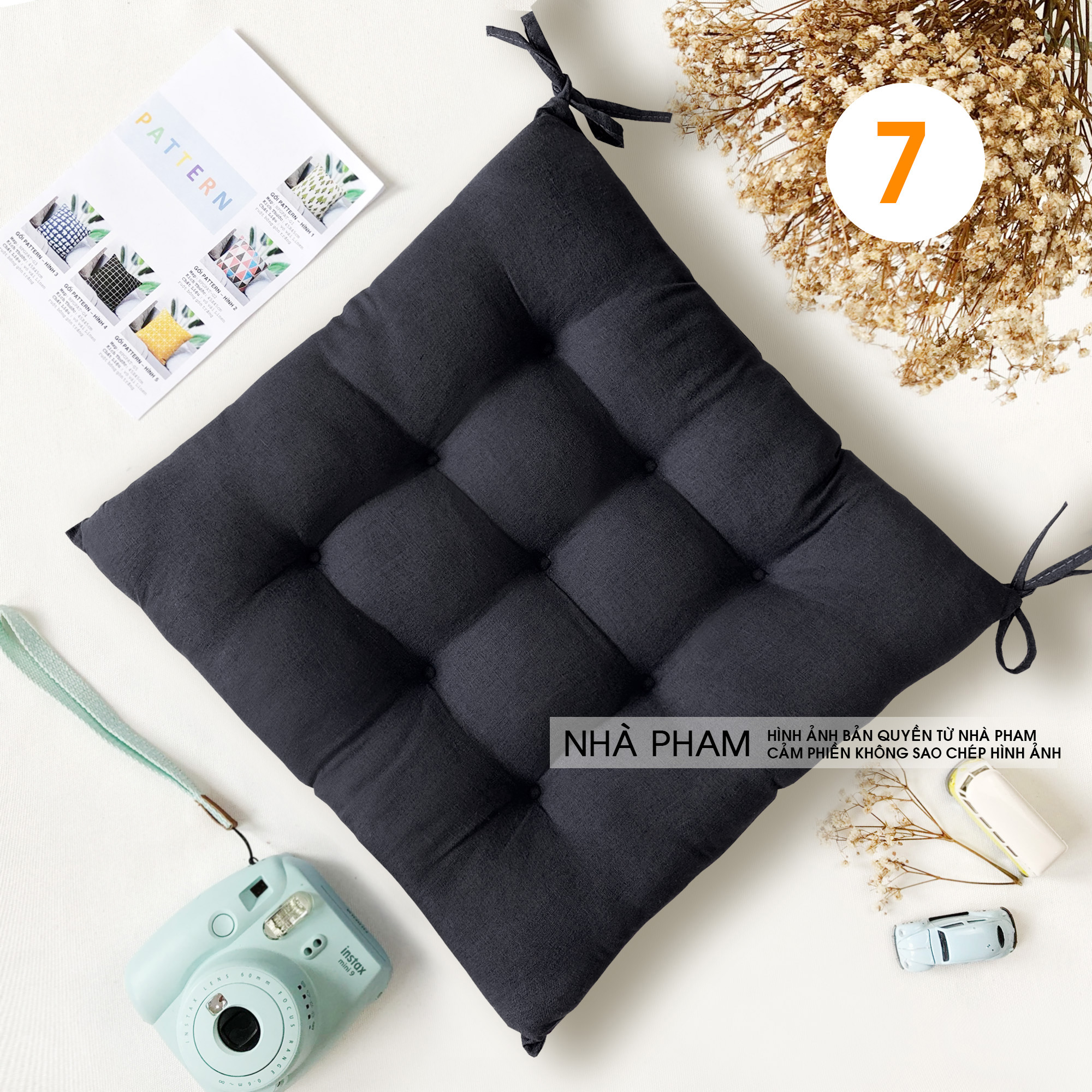 Đệm Vuông Ngồi Bệt COLOR (40,45,50cm)