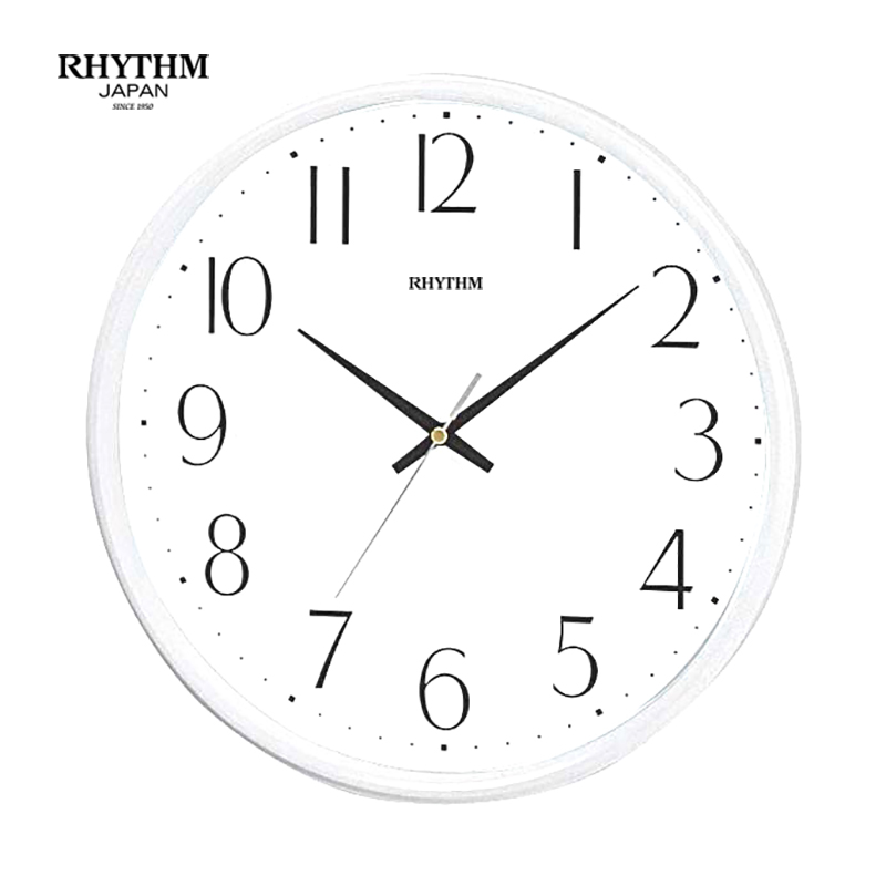 Đồng hồ treo tường Rhythm CMG817NR03 Basic Wall Clocks (Trắng)