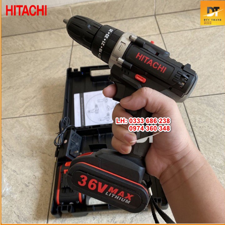 Máy Khoan Pin Hitachi 36V - Chính Hãng