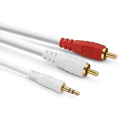 [HCM]Dây cable loa 1 đầu 3.5 ra 2 AV dài 3m