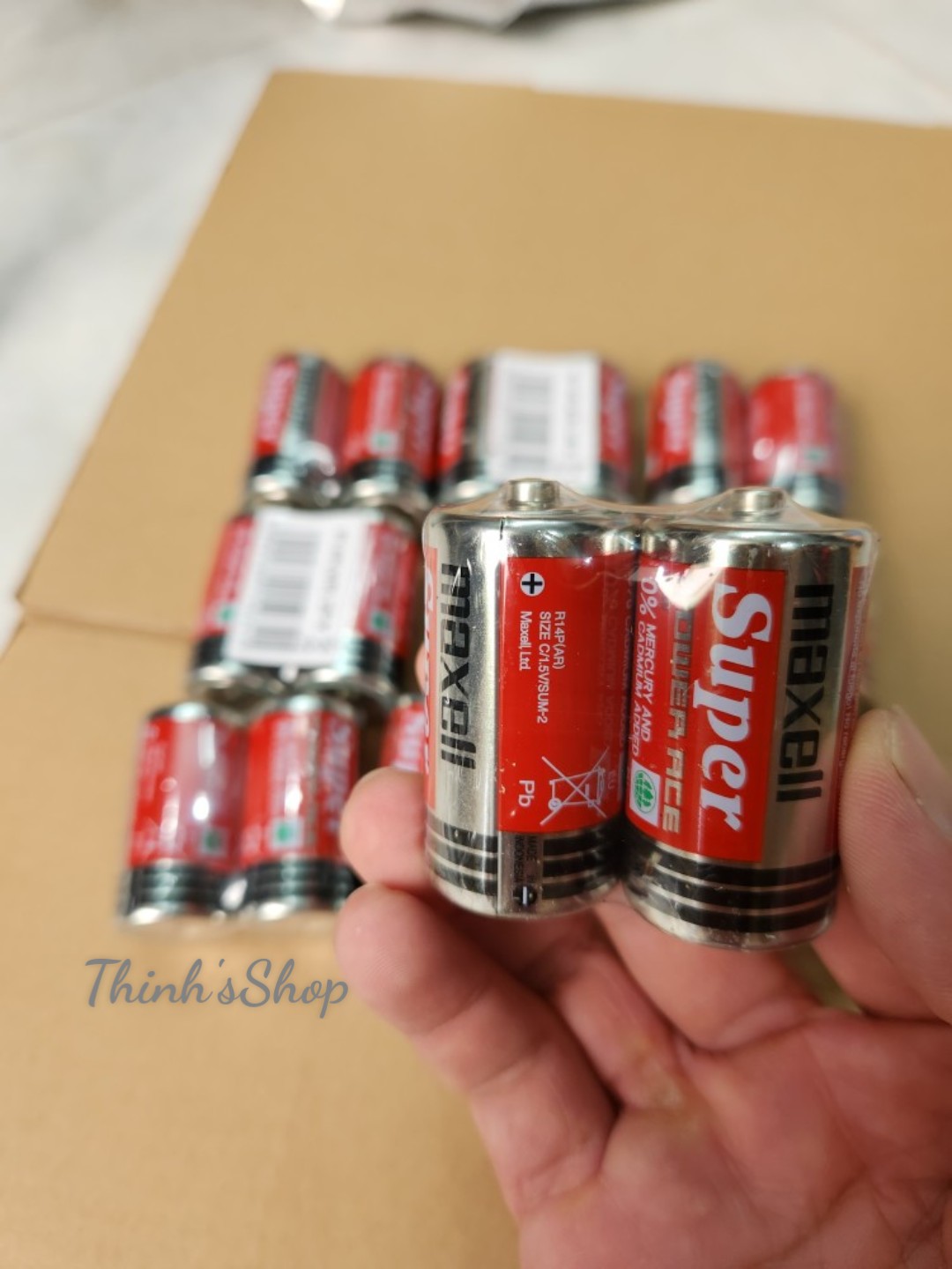 Pin Trung size C MAXELL R14(AR) vỉ 2 viên 1.5V (Nhập Khẩu Indonesia)
