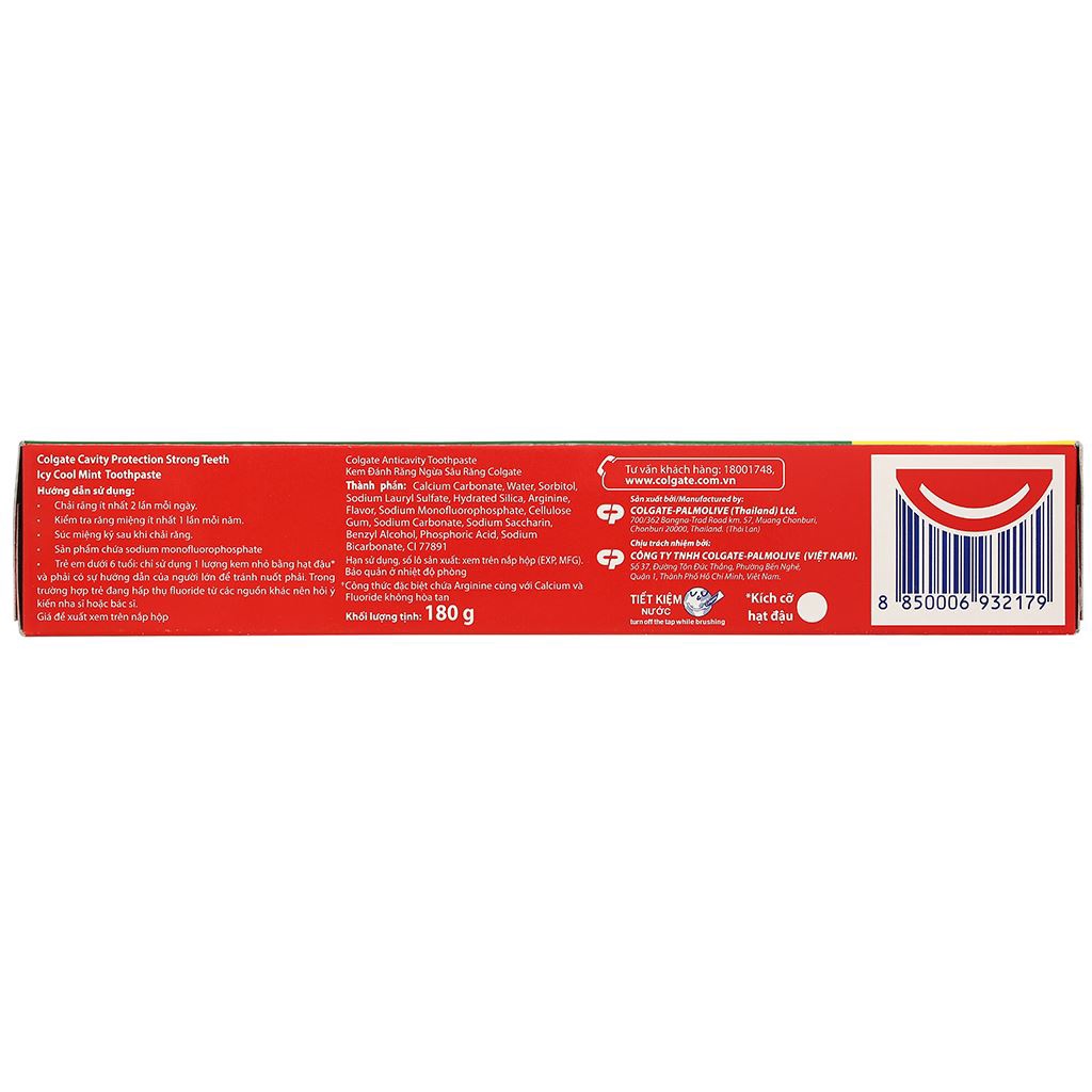 Kem đánh răng Colgate 180g - ngừa sâu răng chắc khoẻ