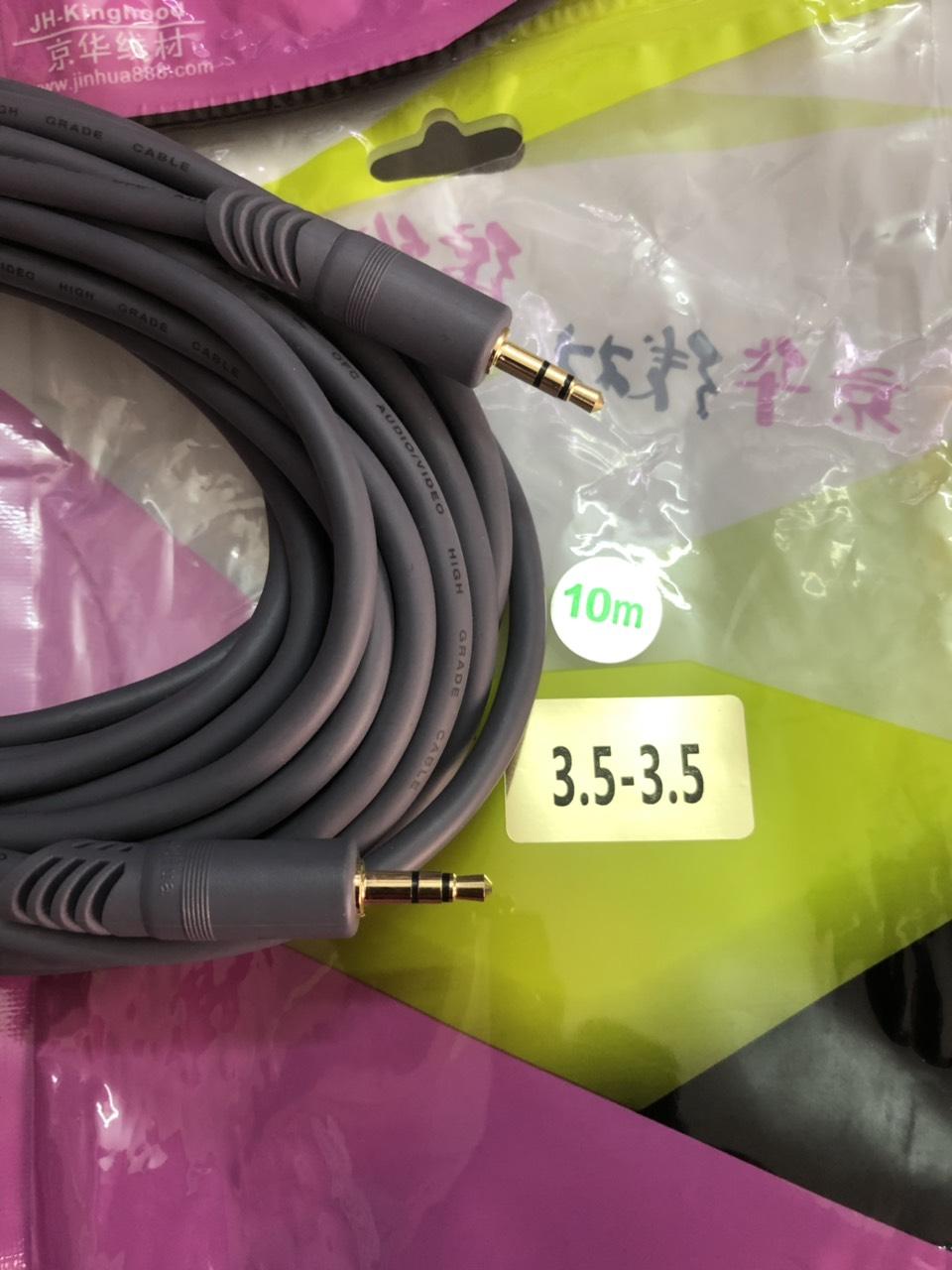 Dây JH- 2 đầu 3.5 ly  dài 10 mét xám