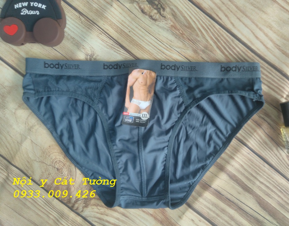 Combo 3 Quần lót tam giác nam Body Silver size M, L, XL (giao màu Ngẫu Nhiên)