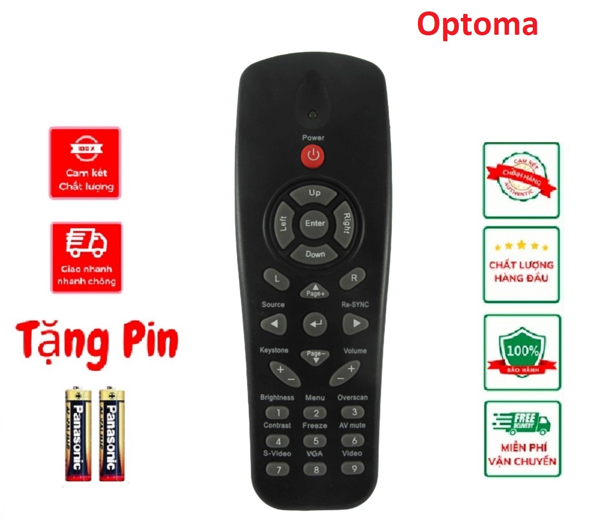 Điều khiển máy chiếu Optoma- Hàng chính hãng