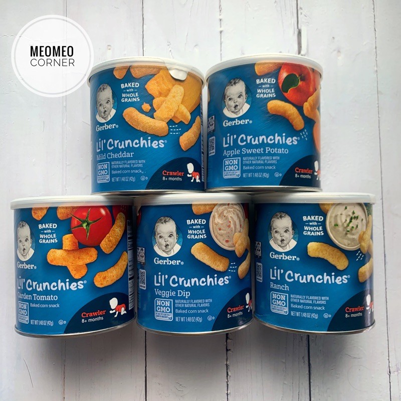 Bánh ăn dặm Gerber lon lùn(Phô mai Cheddar)