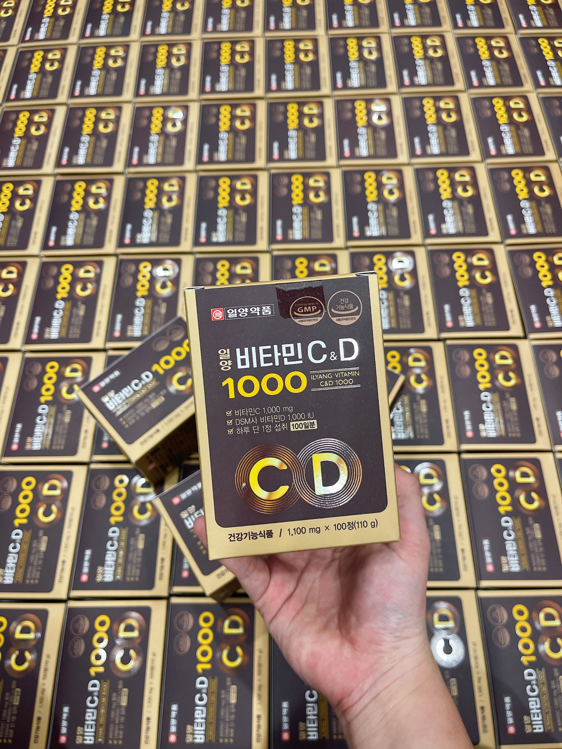 Vitamin C & D 1000 Ilyang Hàn Quốc - Vitamin C mới có thêm D & E