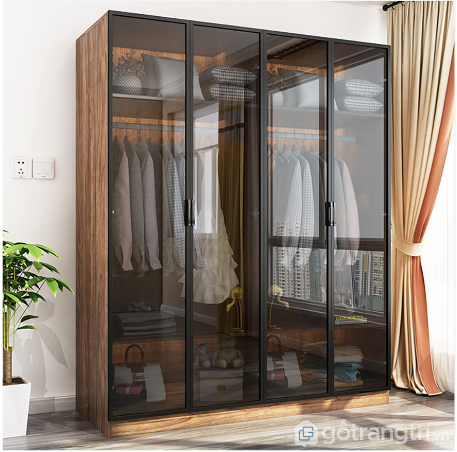 Tủ Áo Cánh Kính hiện đại sang trọng cho không gian phòng hiện đại, nhiều màu sắc, thiết kế theo yêu cầu GHS-51859