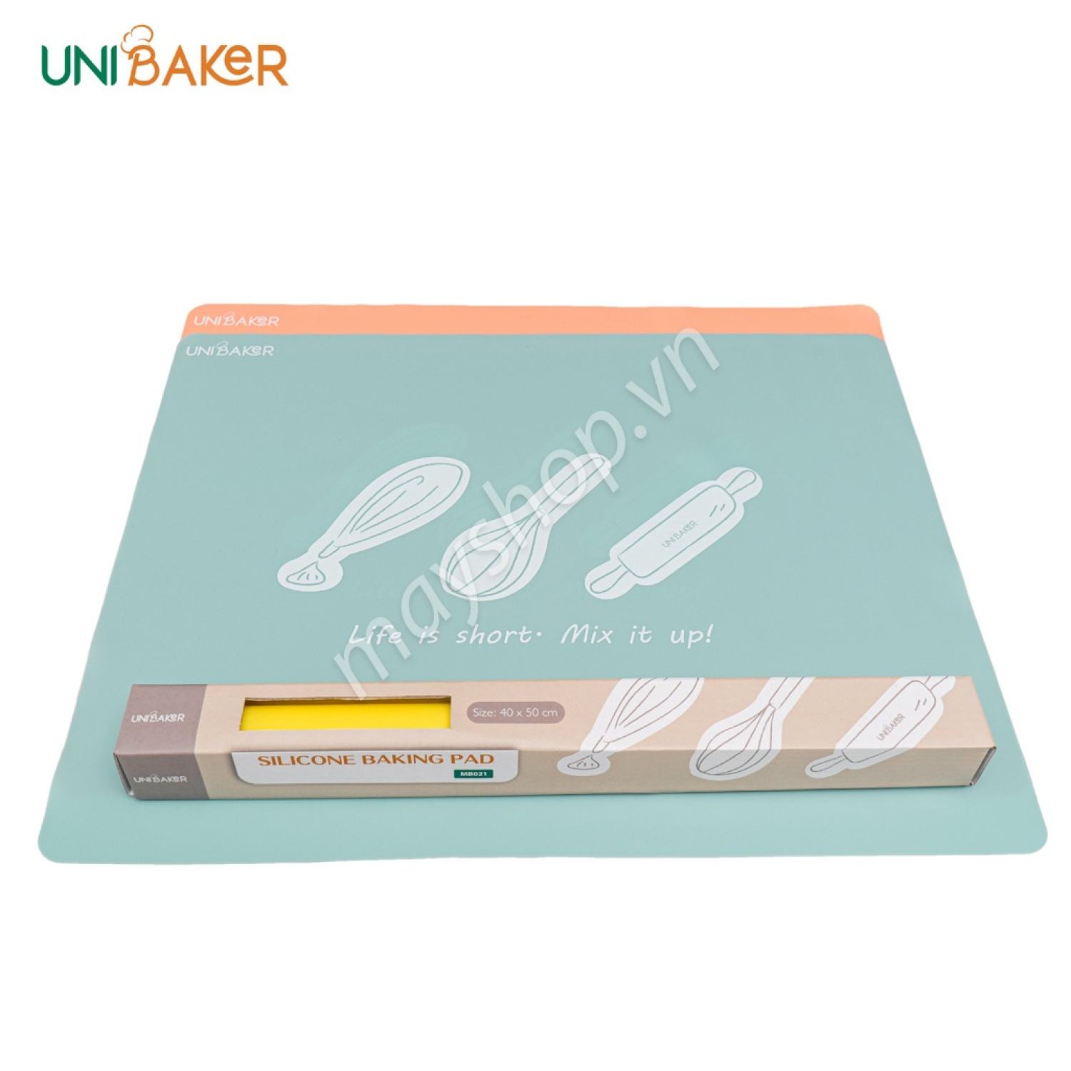 Tấm nhào bột silicone mat chống dính Unibaker (40x50cm)