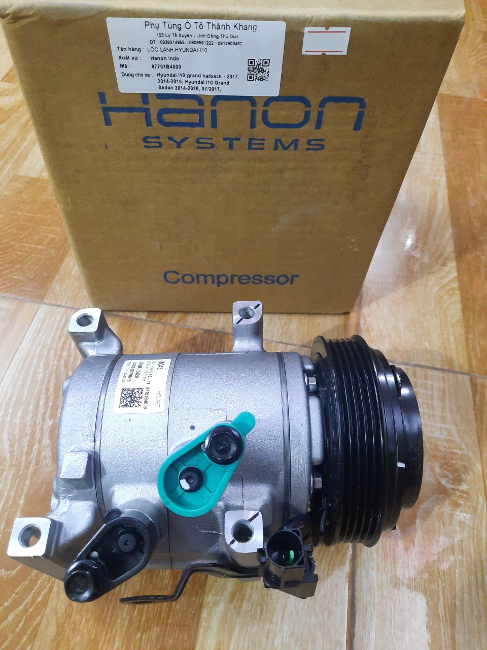 Lốc lạnh hyundai i10 grand i10 2013-2017 hàng hanon xịn nhập ấn độ