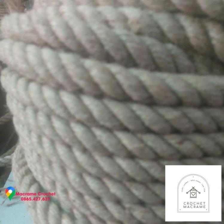 Size 18mm -- 1m dây thừng trang trí, dây gai size 18mm ( 18ly)