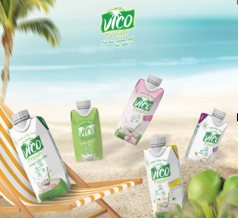 1 HỘP NƯỚC DỪA VICO FRESH - VỊ SEN 330ML