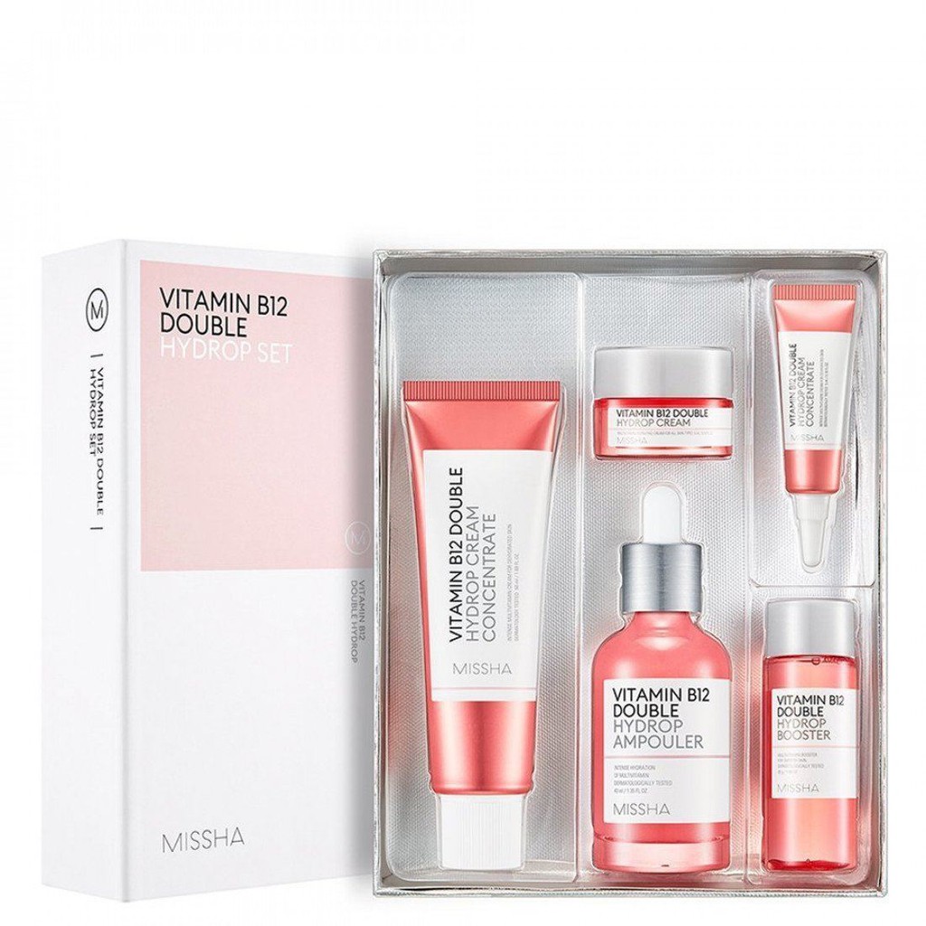 [HCM]BỘ DƯỠNG DA MISSHA VITAMIN B12 DOUBLE HYDROP SET