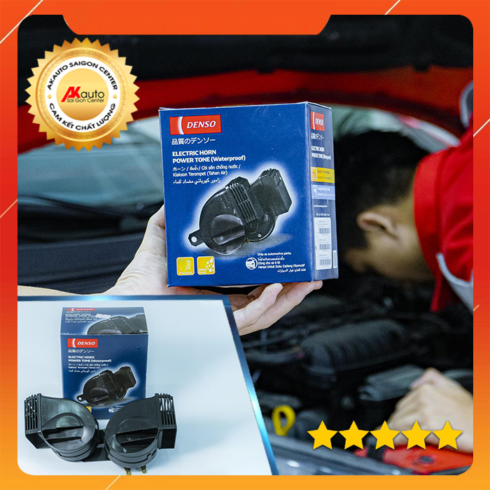 [HCM][HÃNG CHÍNH HÃNG] Còi xe ô tô - Kèn Denso Chống nước - Thiết kế màn ngăn chống nước