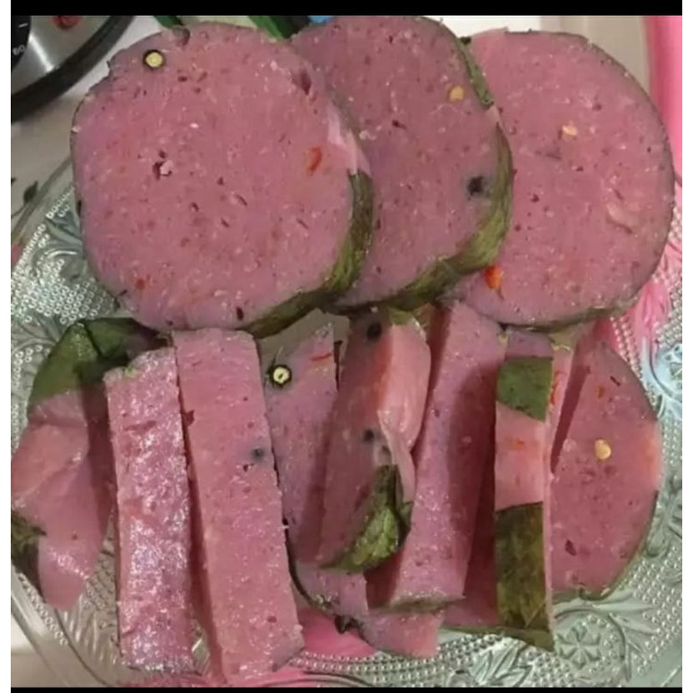 2 CÂY NEM CHUA CÔ 4 ĐẶC SẢN BÌNH ĐỊNH (1 CÂY 500GRAM LUN LÁ)