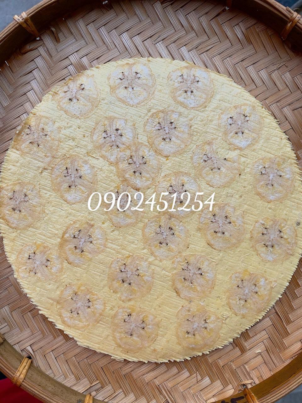 10 cái bánh phồng chuối sơn đốc đặc sản bến tre
