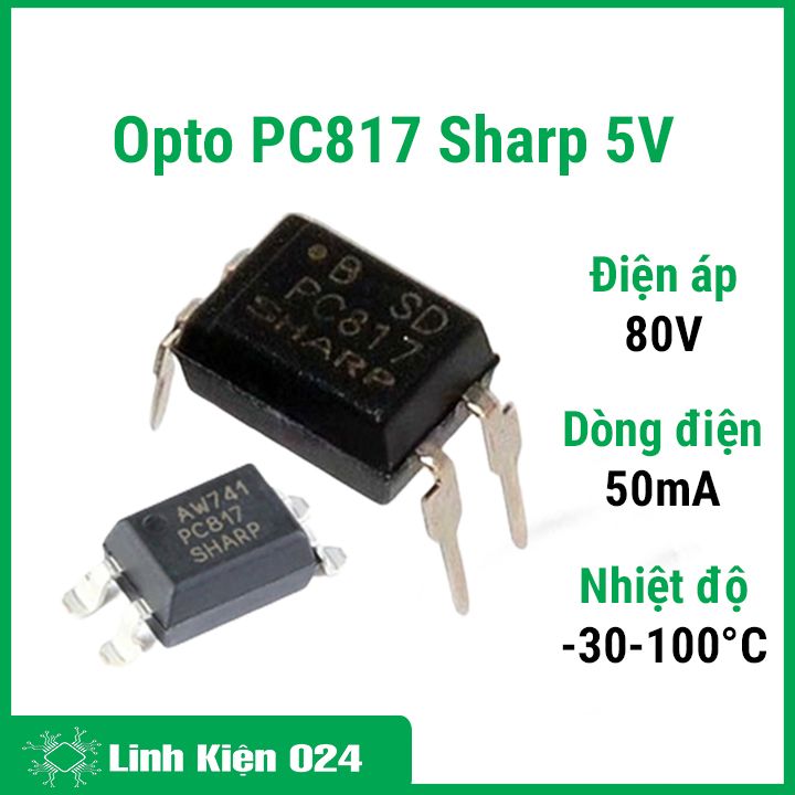 Opto PC817 Sharp 5V 5mA DIP4 / SOP4