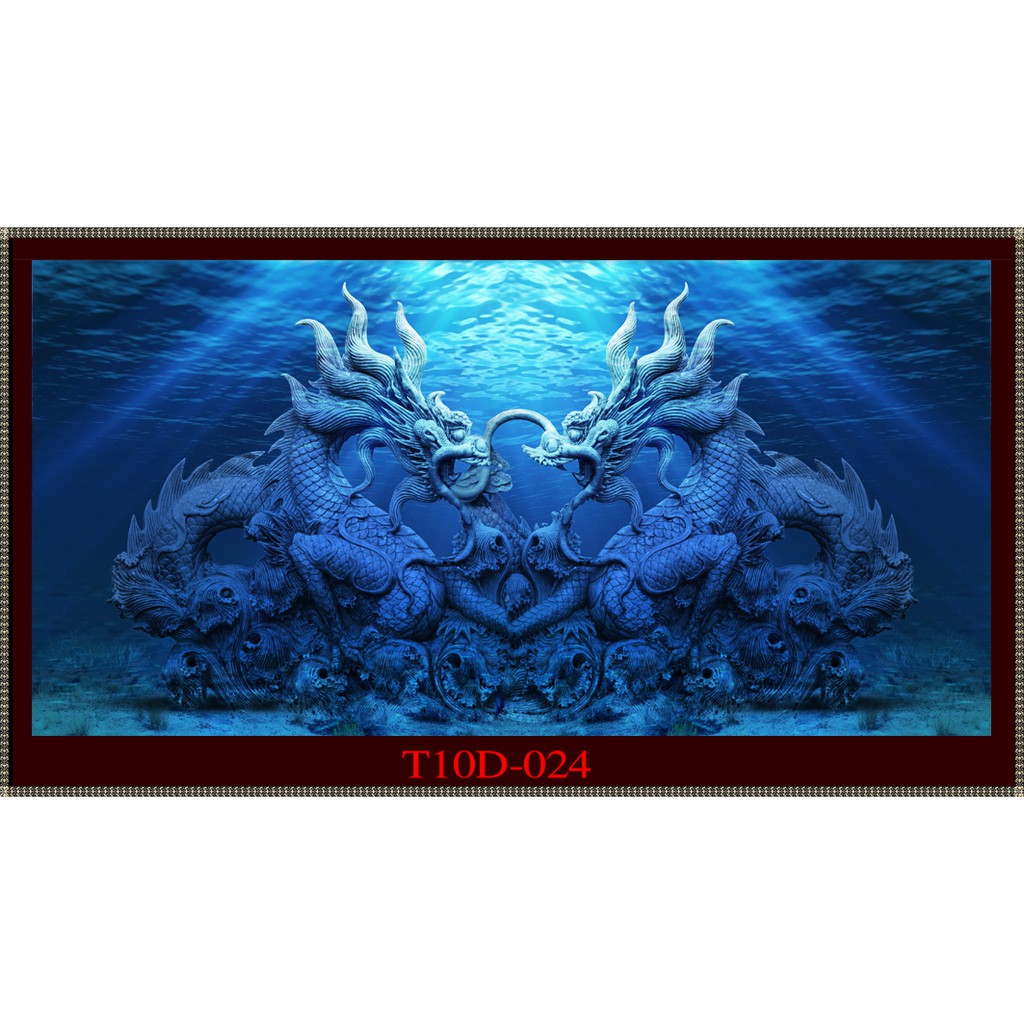 Tranh 3D bể cá mã T10D-024 kt (60,80,90,100,1m2,1m5,1m6)
