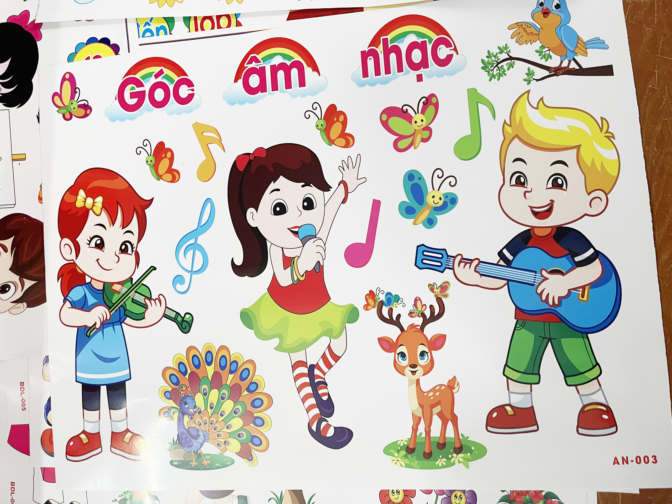 Decal Mầm Non - GÓC ÂM NHẠC AN-003