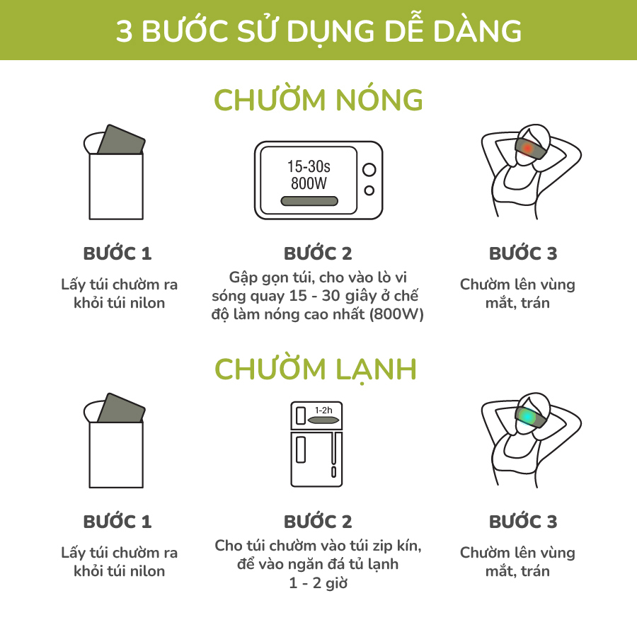 Túi Chườm Thảo Dược Mắt Hapaku