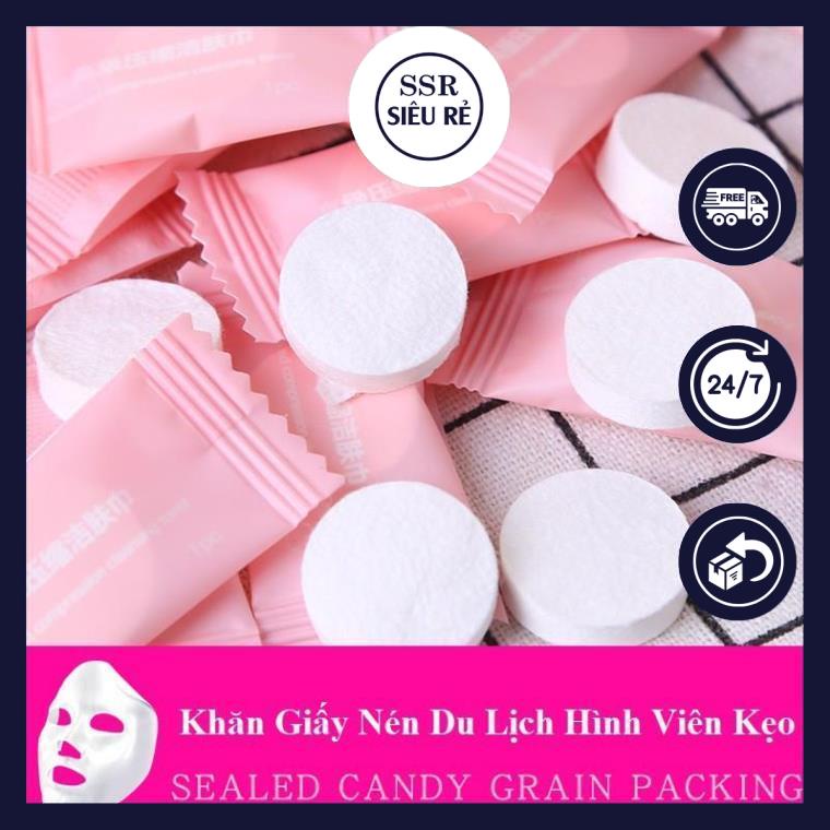 Khăn Giấy Nén Du Lịch Hình Viên Kẹo