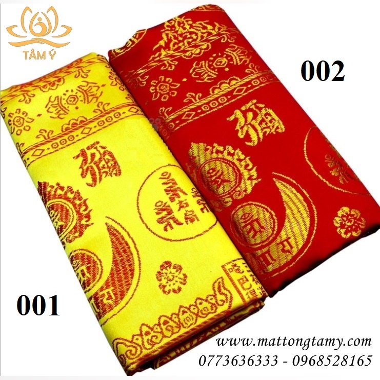 Mền Quang Minh thêu nổi chỉ đỏ rất đẹp