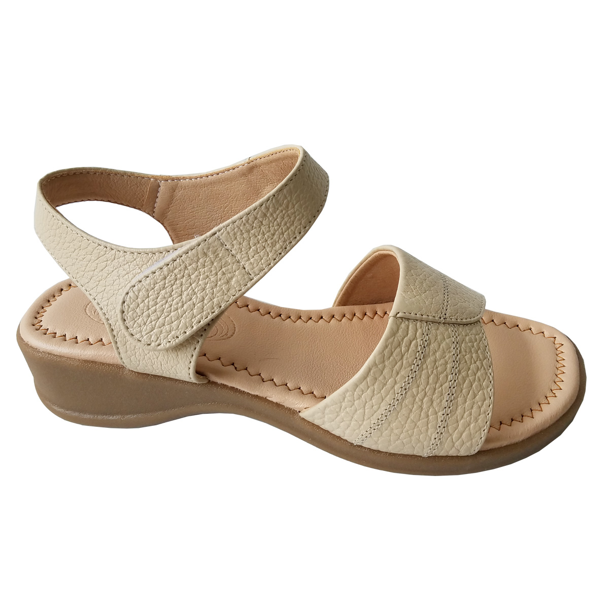 Giày Sandal Nữ Da Bò Thật BIGGBEN Cao 3 Phân SDNB69