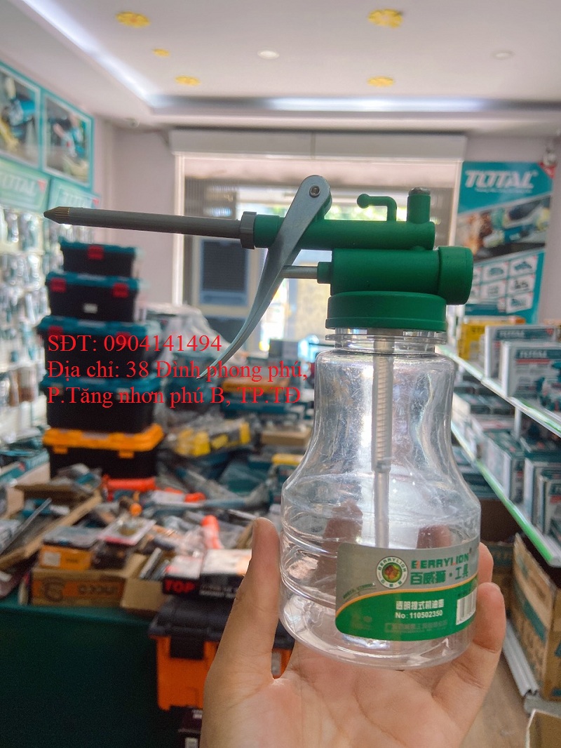 Bình châm nhớt nhựa trong/ bình châm nhớt sắt berrylion, century cao cấp