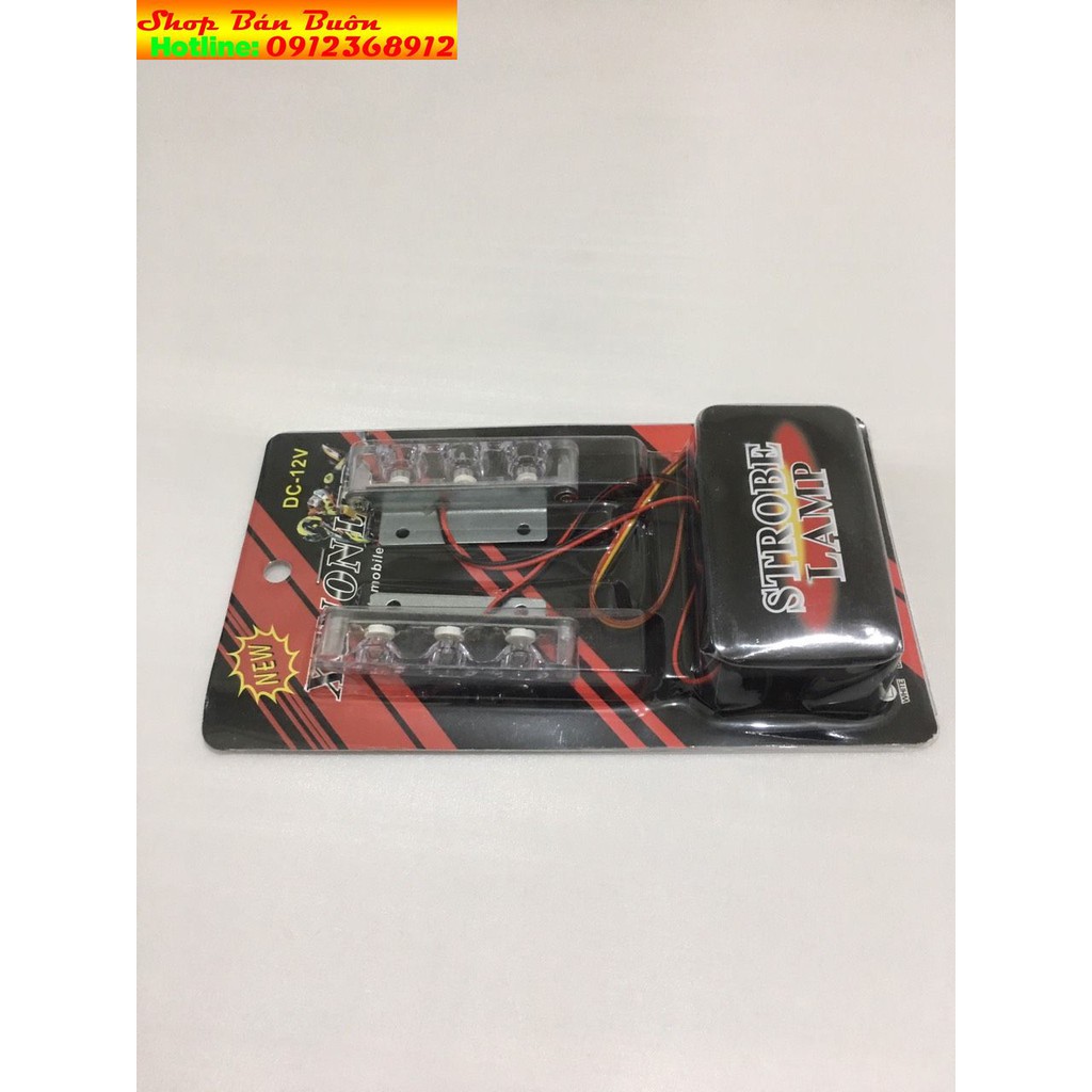 ĐÈN CHỚP NHÁY XANH ĐỎ 6 led